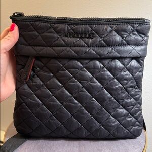 MZ Wallace Metro Flat Crossbody Bag Black